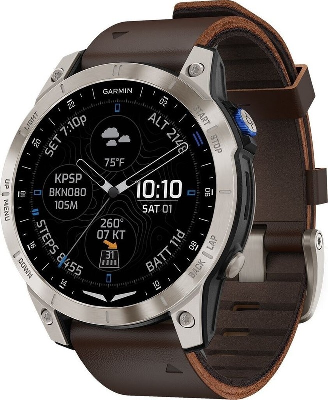 Garmin D2 Mach 1 47mm Standard Leather