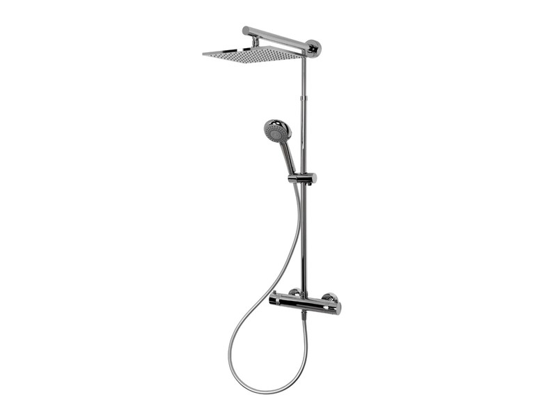 Schulte Duschmaster Rain mit Thermostat, chrom, Classic plus, eckig