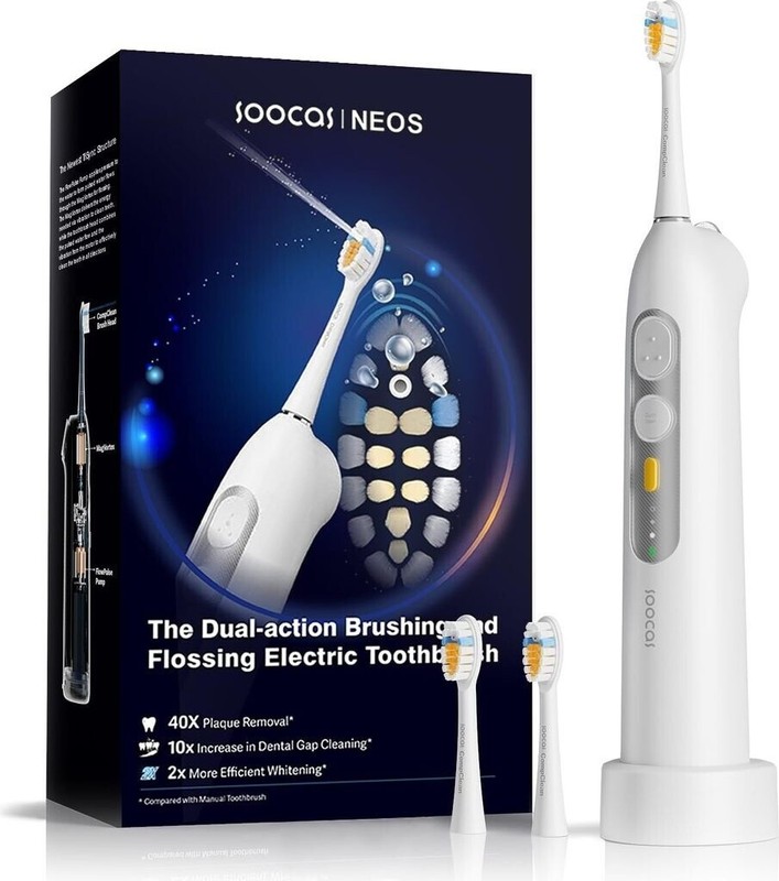 SOOCAS Neos Elektrische Zahnbürste mit Munddusche, 2 in 1 Schallzahnbürste NEU